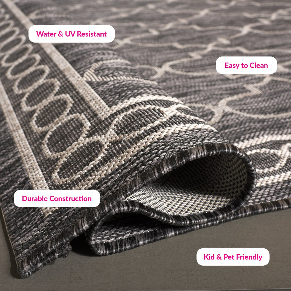 Safavieh Courtyard Exquisite Area Rug - Luxurious Power-loomed Design For Indoor & Outdoor Elegance Navy ,Grey 88% Polypropylene,12% Polyester Cy8871-36821-5