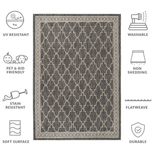 Safavieh Courtyard Exquisite Area Rug - Luxurious Power-loomed Design For Indoor & Outdoor Elegance Navy ,Grey 88% Polypropylene,12% Polyester Cy8871-36821-5