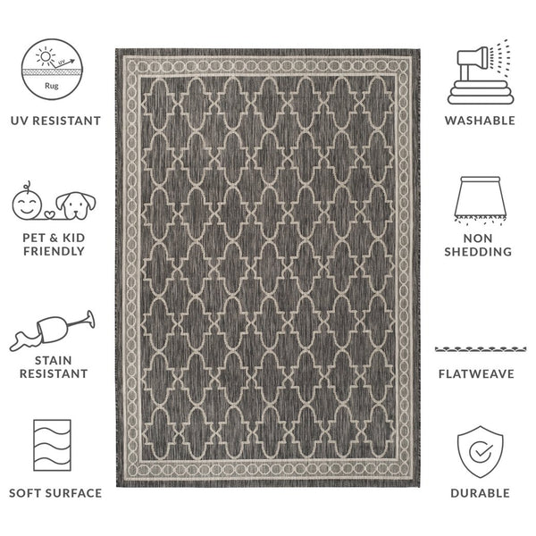 Safavieh Courtyard Exquisite Area Rug - Luxurious Power-loomed Design For Indoor & Outdoor Elegance Navy ,Grey 88% Polypropylene,12% Polyester Cy8871-36821-5