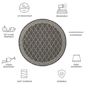 Safavieh Courtyard Exquisite Area Rug - Luxurious Power-loomed Design For Indoor & Outdoor Elegance Navy ,Grey 88% Polypropylene,12% Polyester Cy8871-36821-5