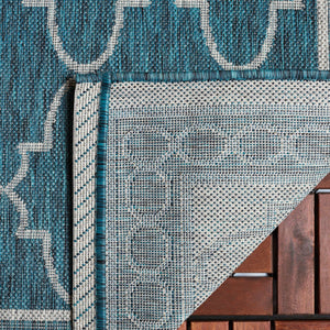 Safavieh Courtyard Exquisite Area Rug - Luxurious Power-loomed Design For Indoor & Outdoor Elegance Navy ,Grey 88% Polypropylene,12% Polyester Cy8871-36821-5