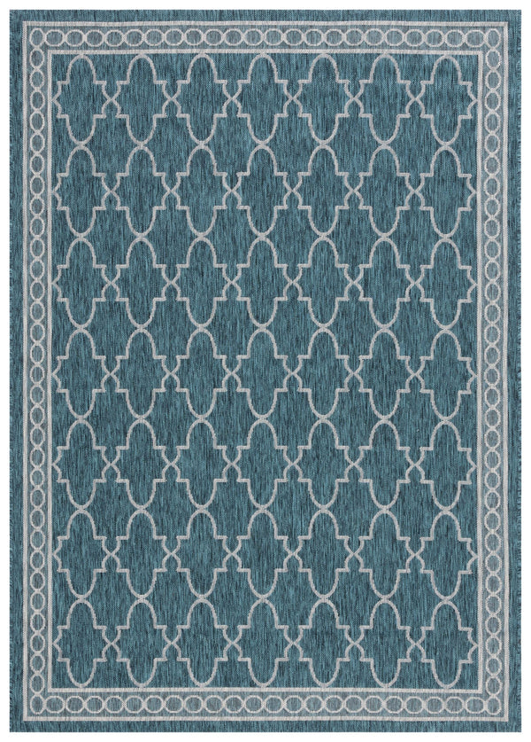 Safavieh Courtyard Exquisite Area Rug - Luxurious Power-loomed Design For Indoor & Outdoor Elegance Navy ,Grey 88% Polypropylene,12% Polyester Cy8871-36821-5