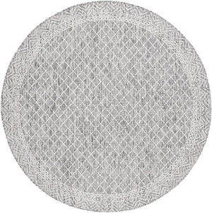 Safavieh Courtyard Stylish Geometric Area Rug – Durable, Soft, Oeko-tex Certified For Indoor & Outdoor Spaces Light Grey ,Dark Grey 88% Polypropylene,12% Polyester Cy8943-59021-810