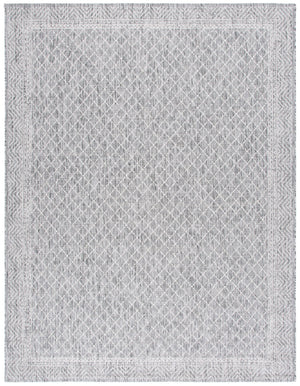 Safavieh Courtyard Stylish Geometric Area Rug – Durable, Soft, Oeko-tex Certified For Indoor & Outdoor Spaces Light Grey ,Dark Grey 88% Polypropylene,12% Polyester Cy8943-59021-810