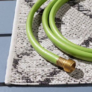 Safavieh Courtyard Elegant Geometric Area Rug - Durable, Soft, And Chic Indoor/Outdoor Decor For Any Space Ivory ,Green 88% Polypropylene,12% Polyester Cy8951-55712-28