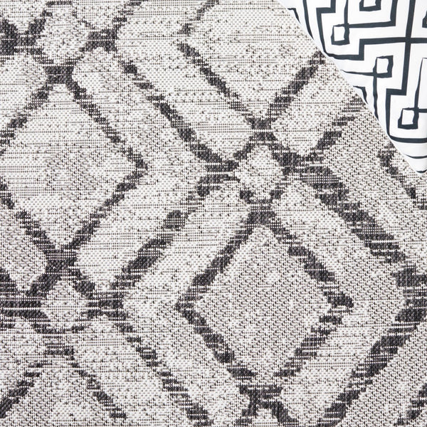 Safavieh Courtyard Elegant Geometric Area Rug - Durable, Soft, And Chic Indoor/Outdoor Decor For Any Space Ivory ,Green 88% Polypropylene,12% Polyester Cy8951-55712-28