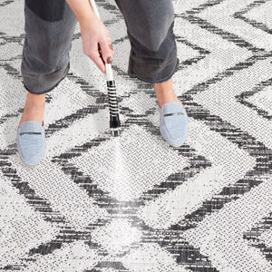 Safavieh Courtyard Elegant Geometric Area Rug - Durable, Soft, And Chic Indoor/Outdoor Decor For Any Space Ivory ,Green 88% Polypropylene,12% Polyester Cy8951-55712-28