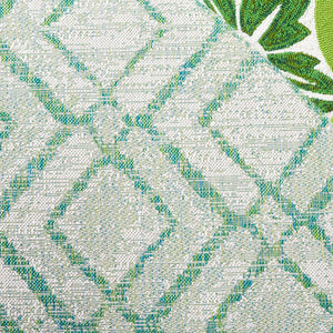 Safavieh Courtyard Elegant Geometric Area Rug - Durable, Soft, And Chic Indoor/Outdoor Decor For Any Space Ivory ,Green 88% Polypropylene,12% Polyester Cy8951-55712-28