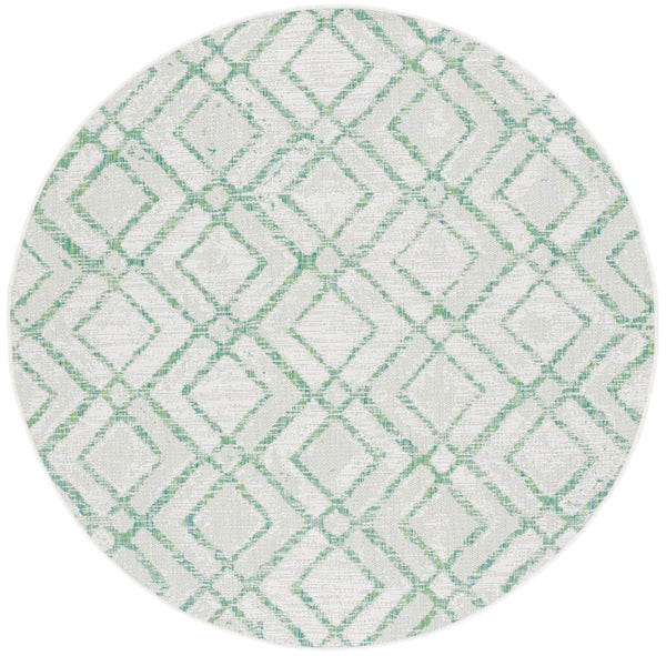 Safavieh Courtyard  8951 CY8951 Power Loomed Indoor / Outdoor Rug Ivory / Green CY8951-55712-9