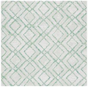 Safavieh Courtyard  8951 CY8951 Power Loomed Indoor / Outdoor Rug Ivory / Green CY8951-55712-7SQ