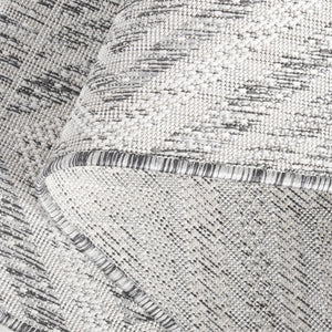 Safavieh Courtyard Exquisite Geometric Area Rug - Durable Power Loomed Design For Indoor & Outdoor Spaces Ivory ,Light Grey 88% Polypropylene,12% Polyester Cy8998-55321-4