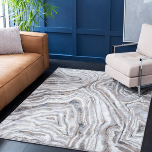 Safavieh Cyrus Plush Shag Rug In Neutral Beige Grey — Power-Loomed Turkey, Cozy 3/4" Pile, Durable Stylish Comfort 6'-7" x 9'-6" CYR116B-6