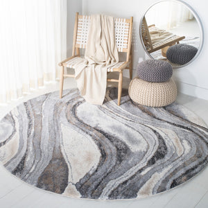 Safavieh Cyrus Luxurious Shag Area Rug – Plush Cozy Design With Wavy Patterns For Stylish Home Décor Grey ,Beige Polpropylene + Polyester Shrink Cyr118g-4sq