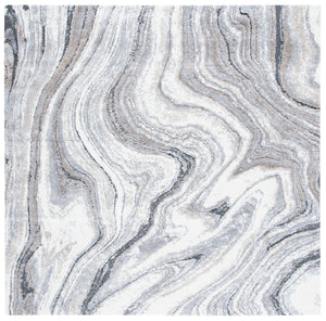 Safavieh Cyrus Shag Area Rug 3x5 Ft - Luxurious Grey & Beige Swirl Design, Durable Turkish Craftsmanship Grey ,Beige Polpropylene + Polyester Shrink Cyr120g-3