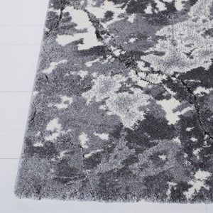 Safavieh Cyrus Shag 3x5 Area Rug In Grey/Ivory - Luxurious, Durable Design For Modern Home Elegance Grey ,Ivory Polpropylene + Polyester Shrink Cyr122f-3