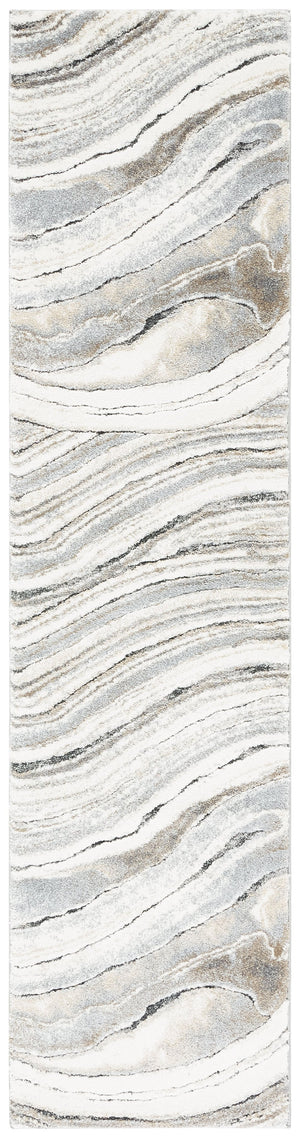 Safavieh Cyrus Shag Area Rug 3' X 5' In Ivory & Grey - Plush, Durable, Turkish-made Luxury For Your Home Ivory ,Grey Polpropylene + Polyester Shrink Cyr124a-3