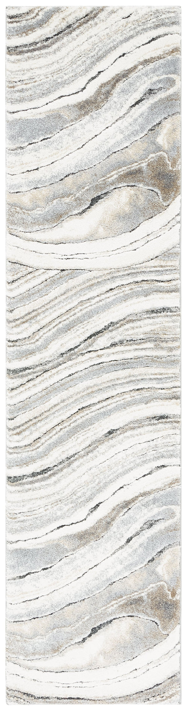 Safavieh Cyrus Shag Area Rug 3' X 5' In Ivory & Grey - Plush, Durable, Turkish-made Luxury For Your Home Ivory ,Grey Polpropylene + Polyester Shrink Cyr124a-3