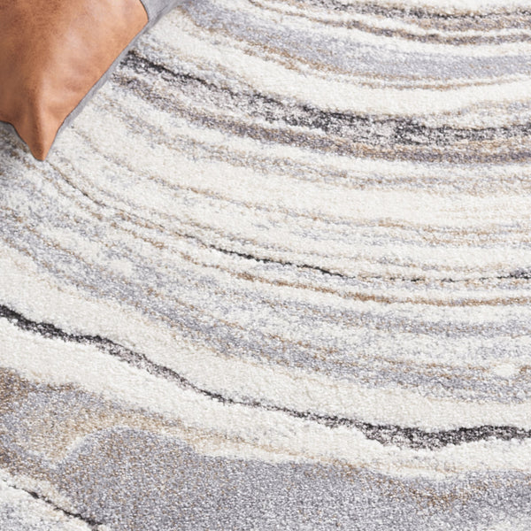 Safavieh Cyrus Shag Area Rug 3' X 5' In Ivory & Grey - Plush, Durable, Turkish-made Luxury For Your Home Ivory ,Grey Polpropylene + Polyester Shrink Cyr124a-3