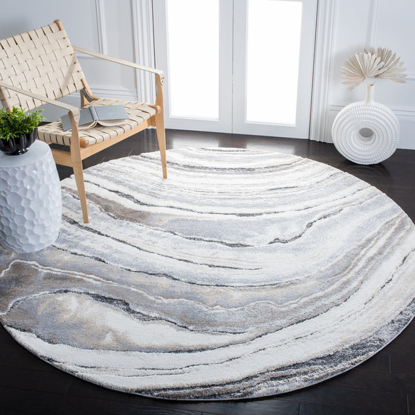 Safavieh Cyrus Shag Area Rug 3' X 5' In Ivory & Grey - Plush, Durable, Turkish-made Luxury For Your Home Ivory ,Grey Polpropylene + Polyester Shrink Cyr124a-3