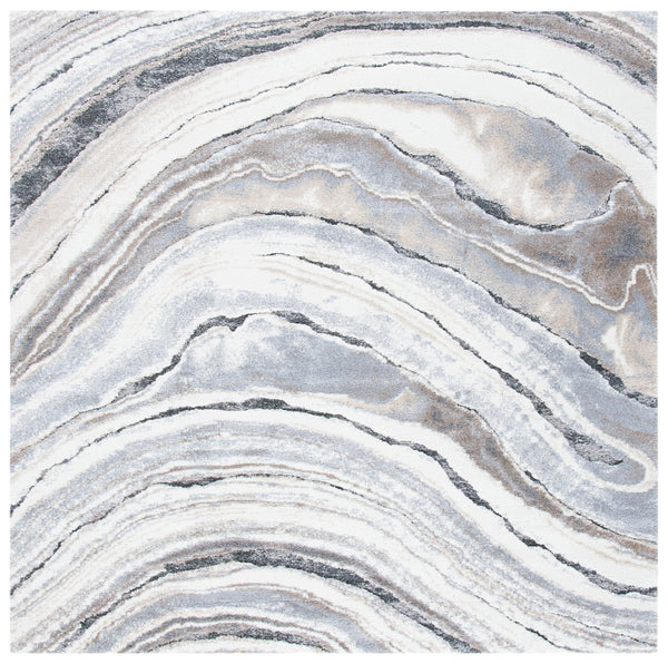 Safavieh Cyrus Shag Area Rug 3' X 5' In Ivory & Grey - Plush, Durable, Turkish-made Luxury For Your Home Ivory ,Grey Polpropylene + Polyester Shrink Cyr124a-3