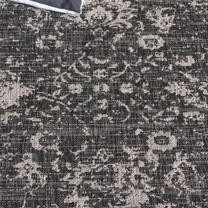 Safavieh Resort Power-loomed Area Rug With Timeless Flora Motifs For Luxurious Living Spaces And Style Black ,Beige 85.4% Polypropylene,10.4% Polyester,4.2% Latex Cys2361-36621-5