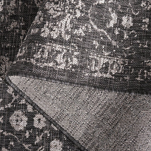 Safavieh Resort Power-loomed Area Rug With Timeless Flora Motifs For Luxurious Living Spaces And Style Black ,Beige 85.4% Polypropylene,10.4% Polyester,4.2% Latex Cys2361-36621-5