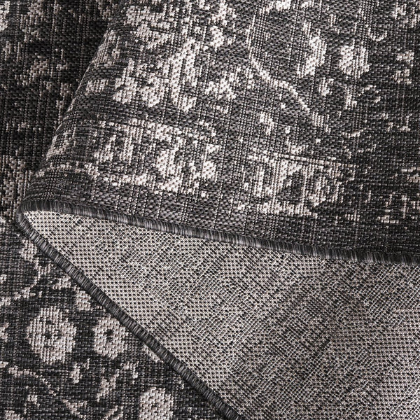 Safavieh Resort Power-loomed Area Rug With Timeless Flora Motifs For Luxurious Living Spaces And Style Black ,Beige 85.4% Polypropylene,10.4% Polyester,4.2% Latex Cys2361-36621-5