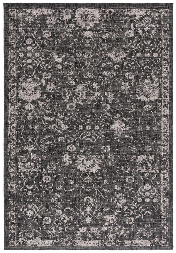Safavieh Resort Power-loomed Area Rug With Timeless Flora Motifs For Luxurious Living Spaces And Style Black ,Beige 85.4% Polypropylene,10.4% Polyester,4.2% Latex Cys2361-36621-5