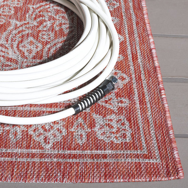 Safavieh Resort Power-loomed Area Rug With Timeless Flora Motifs For Luxurious Living Spaces And Style Red ,Beige 85.4% Polypropylene,10.4% Polyester,4.2% Latex Cys2362-36521-5