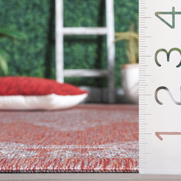 Safavieh Resort Power-loomed Area Rug With Timeless Flora Motifs For Luxurious Living Spaces And Style Red ,Beige 85.4% Polypropylene,10.4% Polyester,4.2% Latex Cys2362-36521-5