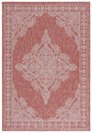 Safavieh Resort Power-loomed Area Rug With Timeless Flora Motifs For Luxurious Living Spaces And Style Red ,Beige 85.4% Polypropylene,10.4% Polyester,4.2% Latex Cys2362-36521-5