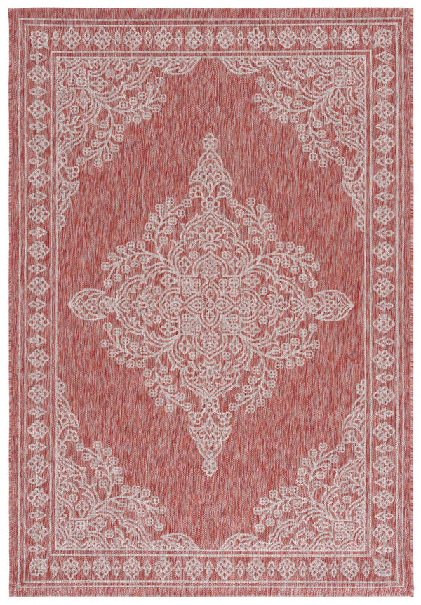 Safavieh Resort Power-loomed Area Rug With Timeless Flora Motifs For Luxurious Living Spaces And Style Red ,Beige 85.4% Polypropylene,10.4% Polyester,4.2% Latex Cys2362-36521-5