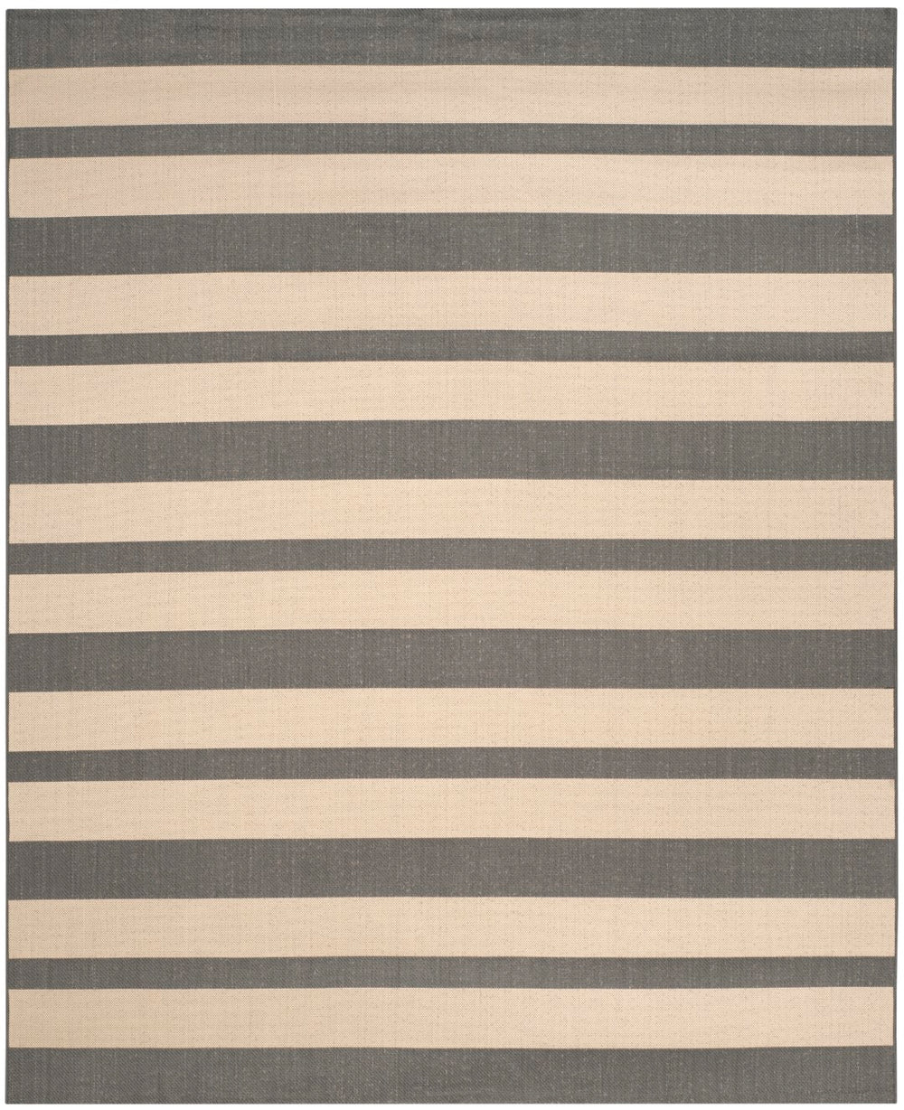 Safavieh Cys2017 Power Loomed Indoor / Outdoor Rug Beige / Anthracite CYS2650-236-8