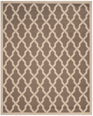 Safavieh Cys2017 Power Loomed Indoor / Outdoor Rug Dark Beig / Beige CYS2652-079-8