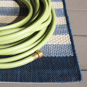 Safavieh Resort Power-loomed Area Rug With Timeless Flora Motifs For Luxurious Living Spaces And Style Navy Blue ,Beige 85.4% Polypropylene,10.4% Polyester,4.2% Latex Cys3356-25821-5