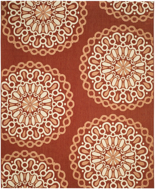 Safavieh Resort Elegant Area Rug With Ornate Medallion Design - Durable, Soft, Oeko-tex Certified Quality Red ,Beige 85.4% Polypropylene,10.4% Polyester,4.2% Latex Cys6516-238-8