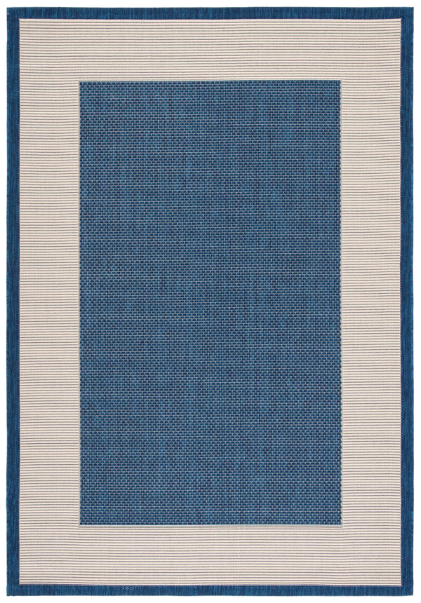 Safavieh Resort Exquisite Blue & Light Beige Area Rug - Turkish Craftsmanship, 5'1" X 7'6", Oeko-tex Certified Blue ,Light Beige 85.4% Polypropylene,10.4% Polyester,4.2% Latex Cys7987-25821-5