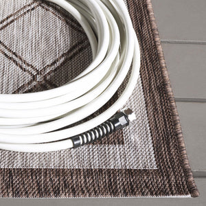 Safavieh Courtyard Exquisite Area Rug - Elegant Medium Rectangle For Indoor & Outdoor Spaces, Oeko-tex Certified Beige ,Brown 85.4% Polypropylene,10.4% Polyester,4.2% Latex Cys8003-363-5176