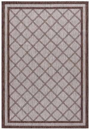 Safavieh Courtyard Exquisite Area Rug - Elegant Medium Rectangle For Indoor & Outdoor Spaces, Oeko-tex Certified Beige ,Brown 85.4% Polypropylene,10.4% Polyester,4.2% Latex Cys8003-363-5176