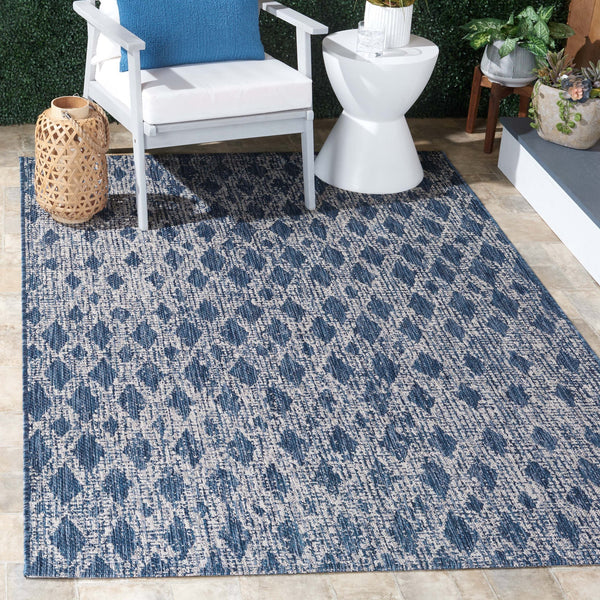 Safavieh Cys8137-25821 Elegant Navy And Ivory Ikat Area Rug - Durable, Soft, Oeko-tex Certified For Your Home Navy ,Ivory 85.4% Pp,10.4% Polyester,4.2% Latex Cys8137-36812-517