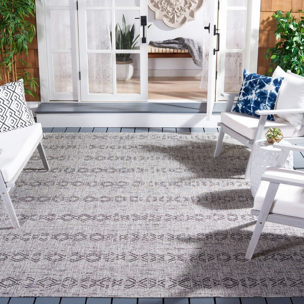 Safavieh Cys8137-25821 Elegant Navy And Ivory Ikat Area Rug - Durable, Soft, Oeko-tex Certified For Your Home Grey ,Black 85.4% Pp,10.4% Polyester,4.2% Latex Cys8381-37612-810
