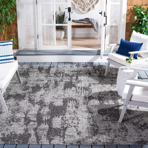 Safavieh Cys8137-25821 Elegant Navy And Ivory Ikat Area Rug - Durable, Soft, Oeko-tex Certified For Your Home Black ,Grey 85.4% Pp,10.4% Polyester,4.2% Latex Cys8386-37621-810