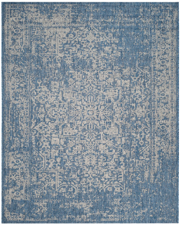 Safavieh Cys2017 Power Loomed Indoor / Outdoor Rug Navy / Grey CYS8671-368-8