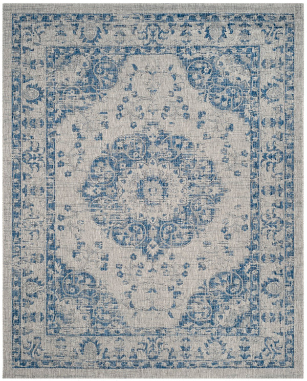 Safavieh Cys2018 Power Loomed Indoor / Outdoor Rug Grey / Navy CYS8679-368-8