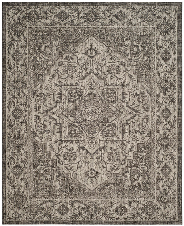 Safavieh Cys2018 Power Loomed Indoor / Outdoor Rug Slate / Grey CYS8763-376-8