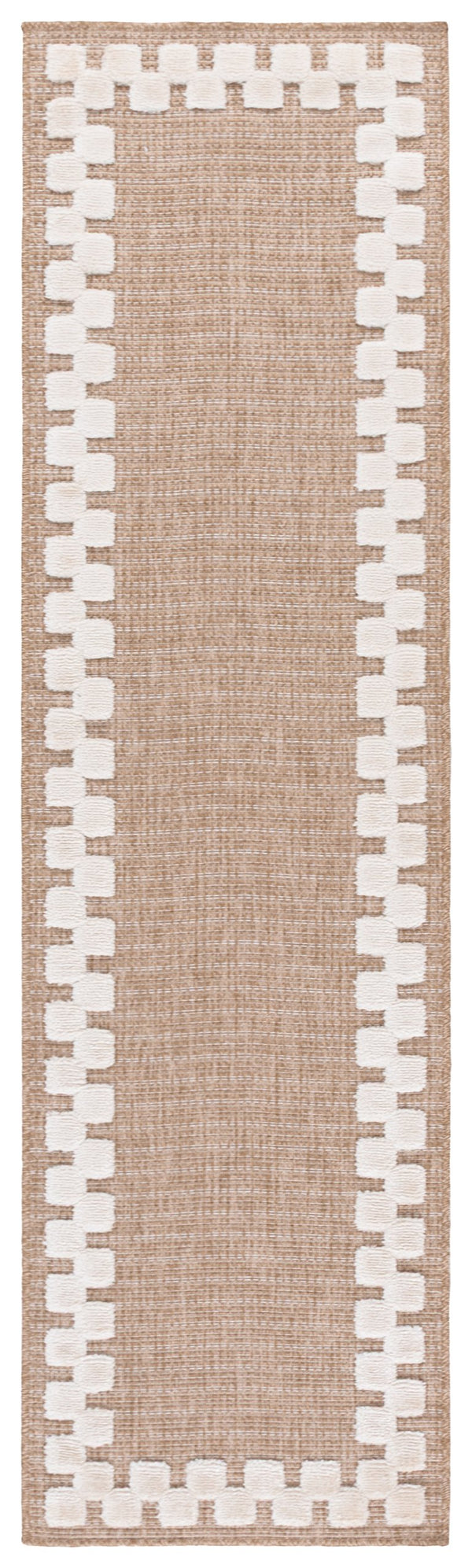 Safavieh Clayton Luxurious Power Loomed Runner Rug In Chic Natural And Ivory For Modern Home Elegance Natural ,Ivory 71% Polypropylene,29% Polyester Cyt100a-28