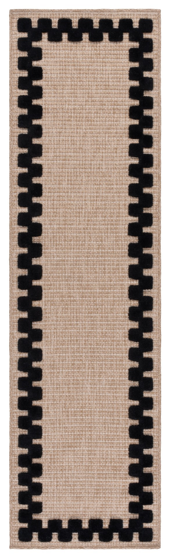 Safavieh Clayton Area Rug - Modern Style With Plush Comfort, Neutral & Ivory Design For Any Room Decor Natural ,Black 71% Polypropylene,29% Polyester Cyt100z-5