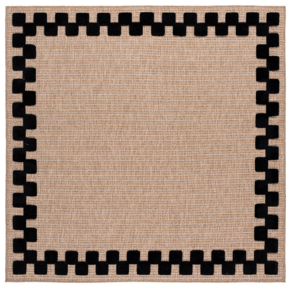 Safavieh Clayton Area Rug - Modern Style With Plush Comfort, Neutral & Ivory Design For Any Room Decor Natural ,Black 71% Polypropylene,29% Polyester Cyt100z-5