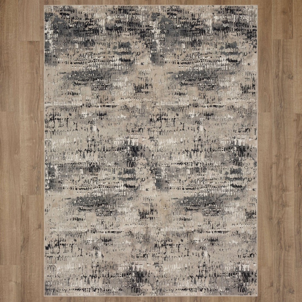 Karastan Rugs Vanguard by Drew & Jonathan Home Caliente Machine Woven Polyester Modern/Contemporary Area Rug Dim Grey 9' 6" x 12' 11"