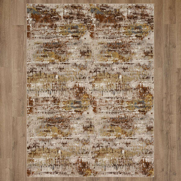 Karastan Rugs Vanguard by Drew & Jonathan Home Caliente Machine Woven Triexta Modern/Contemporary Area Rug Rust 9' 6" x 12' 11"